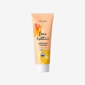 Refreshing cleanser with organic apricot and orange extracts