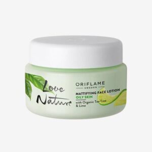 Love Nature Mattifying face lotion with organic tea tree & lime