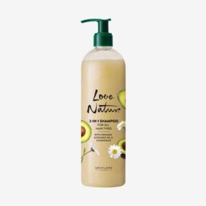 Love Nature 2-in-1 Shampoo for all hair types  with organic AVOCADO oil & Chamomile