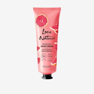 Love Nature Refreshing Hand Cream Organic Pink Grapefruit