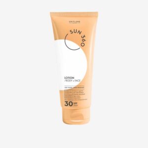 Sun protection lotion for face and body with a high protection factor of 30