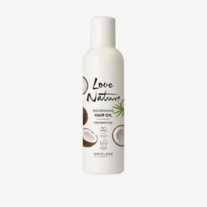 Nourishing hair oil with coconut oil extract