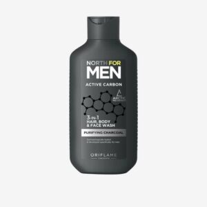 Hair and body wash 3 in 1 north for active carbon